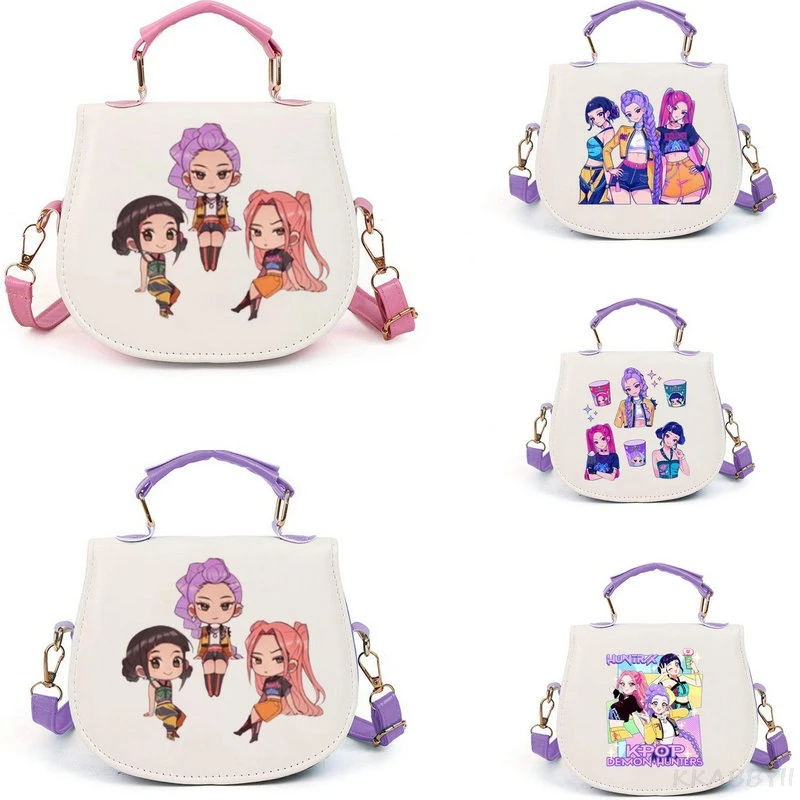 Kpop Movie Сумки Kpop Demon Hunters Студенческая сумка Сумки через плечо для девочек-подростков Симпатичная новая модная сумка-мессенджер