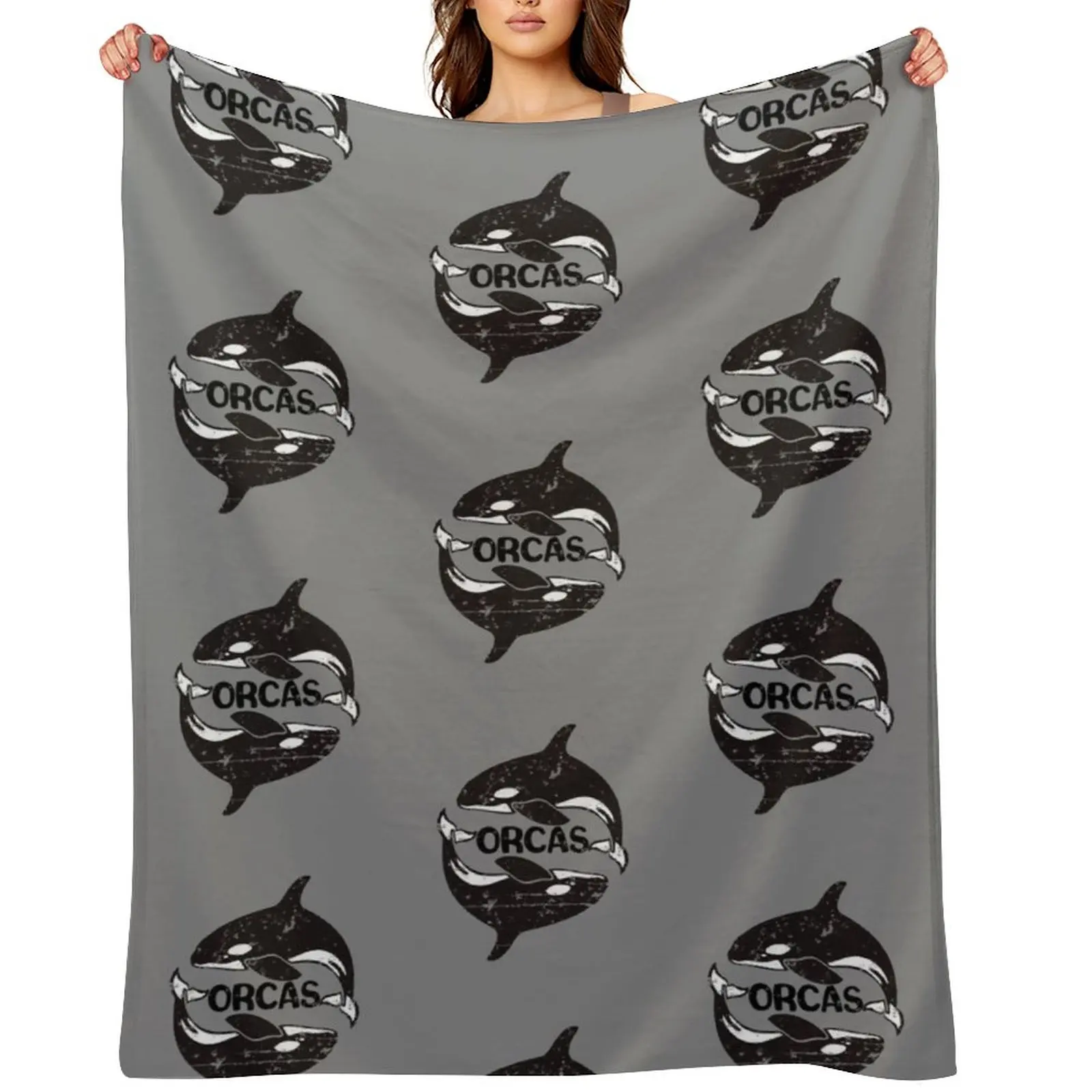 

ORCAS Throw Blanket Stuffeds Bed linens heavy to sleep bed plaid Blankets