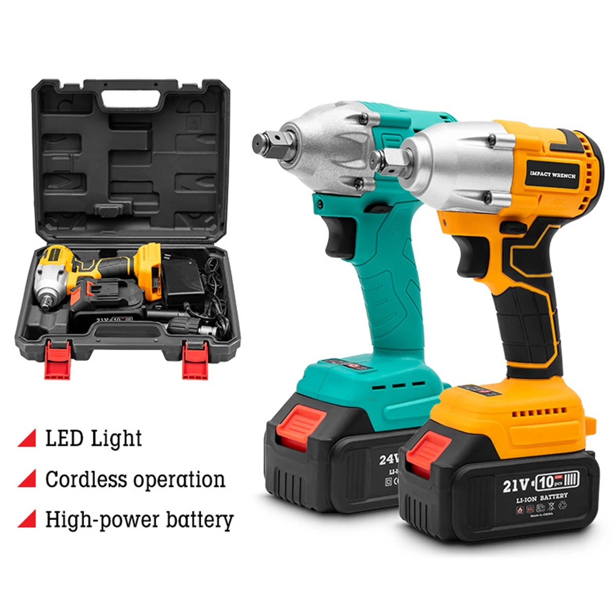 Chargeable Battery Cordless Screw Drivers Best Electric Impact Power Drills Lightweight Adjustable Torque Wrench