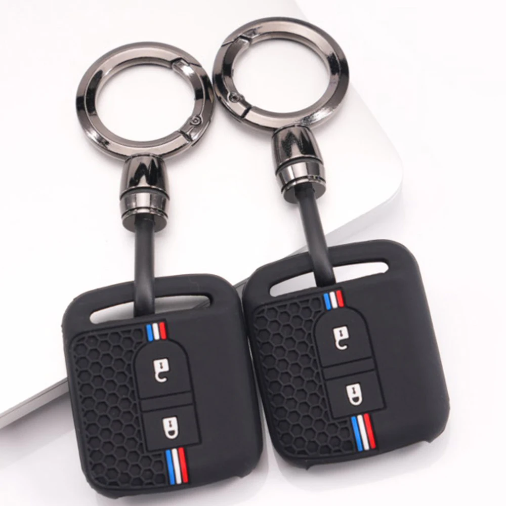 Remote Key Protector With Wrist Strap For Nissan Juke Leaf Micra K12 Note Qashqai J11 J10 Tiida Versa X Trail T32 Patrol Durable