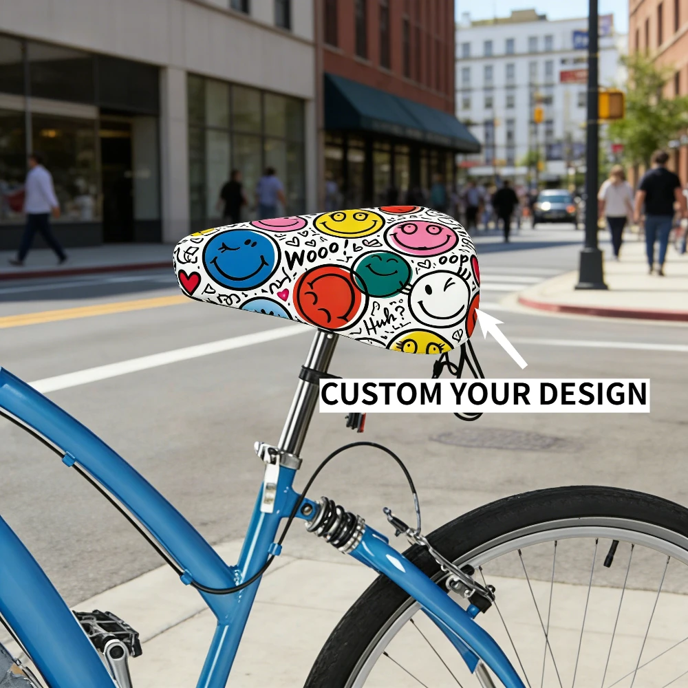 1pc/2pcs/3pcs Custom Bike Saddle Cover with Adjustable Design, Bicycle Seat Cover Equipped with Elastic Drawcord & Toggle
