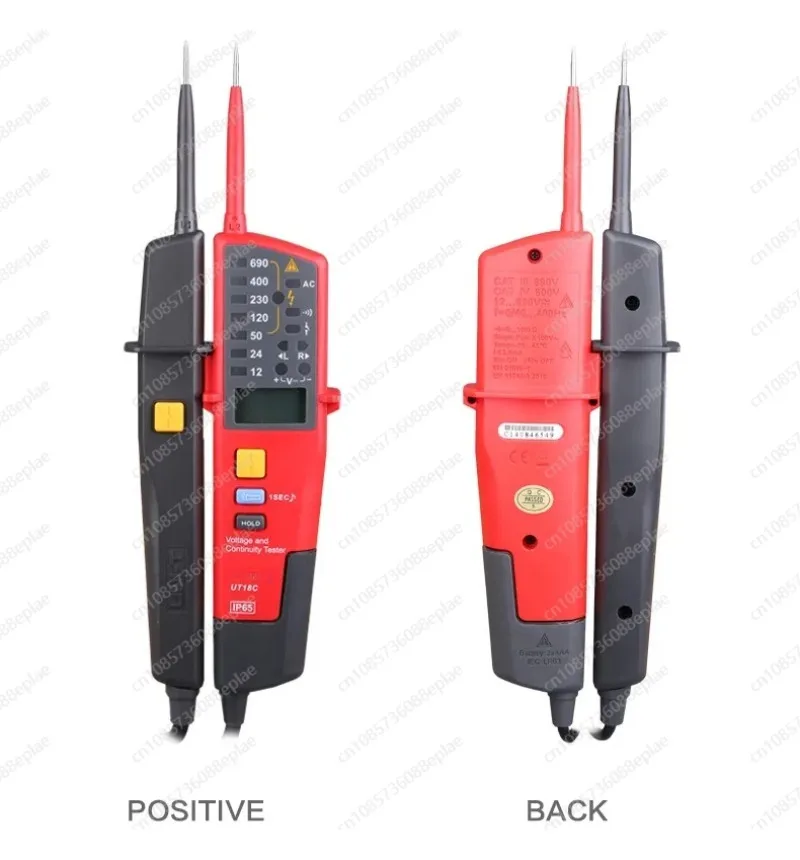 UT18C UT18D 0~690V AC DC Voltage Testers LCD Display Auto Range IP65 Waterproof Meter No Power Test Function