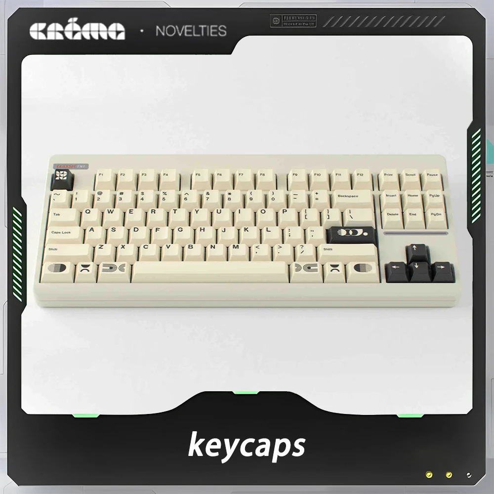 

GMK CYL Creme Keycaps CYL Height ABS material Personalized Key 104full-scale Keycap Sets Ergonomic Design Retro PC Gaming keycap