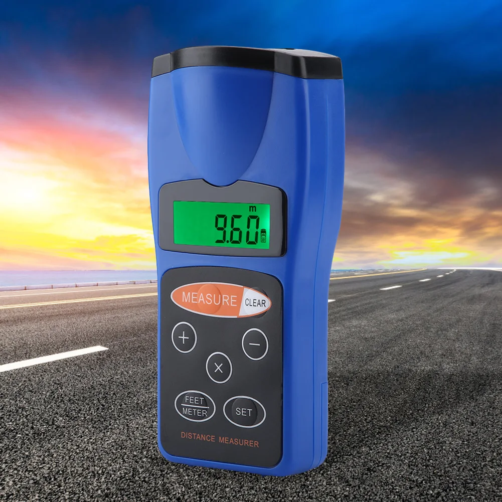 Digital Ultrasonic Distance Measure Less Error Strong Anti Interference Ability Portable Handheld Range Finder Distance Meter