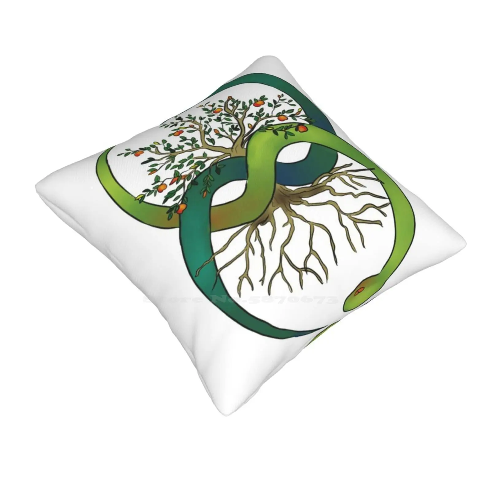 Ouroboros Tree Of Life Soft Comfortable Pillowcase Ouroboros Alchemy Tree Of Life Mythological Nature Snakes Norse Egyptian