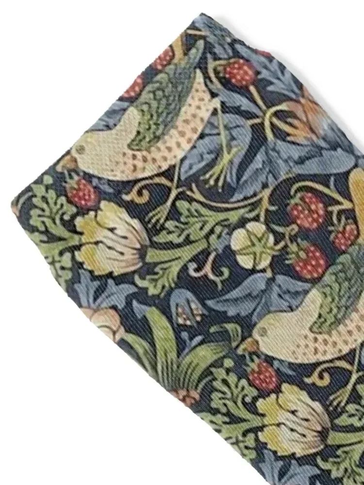 William Morris Strawberry Thief pattern Socks luxury custom winter thermal Boy Socks Women's