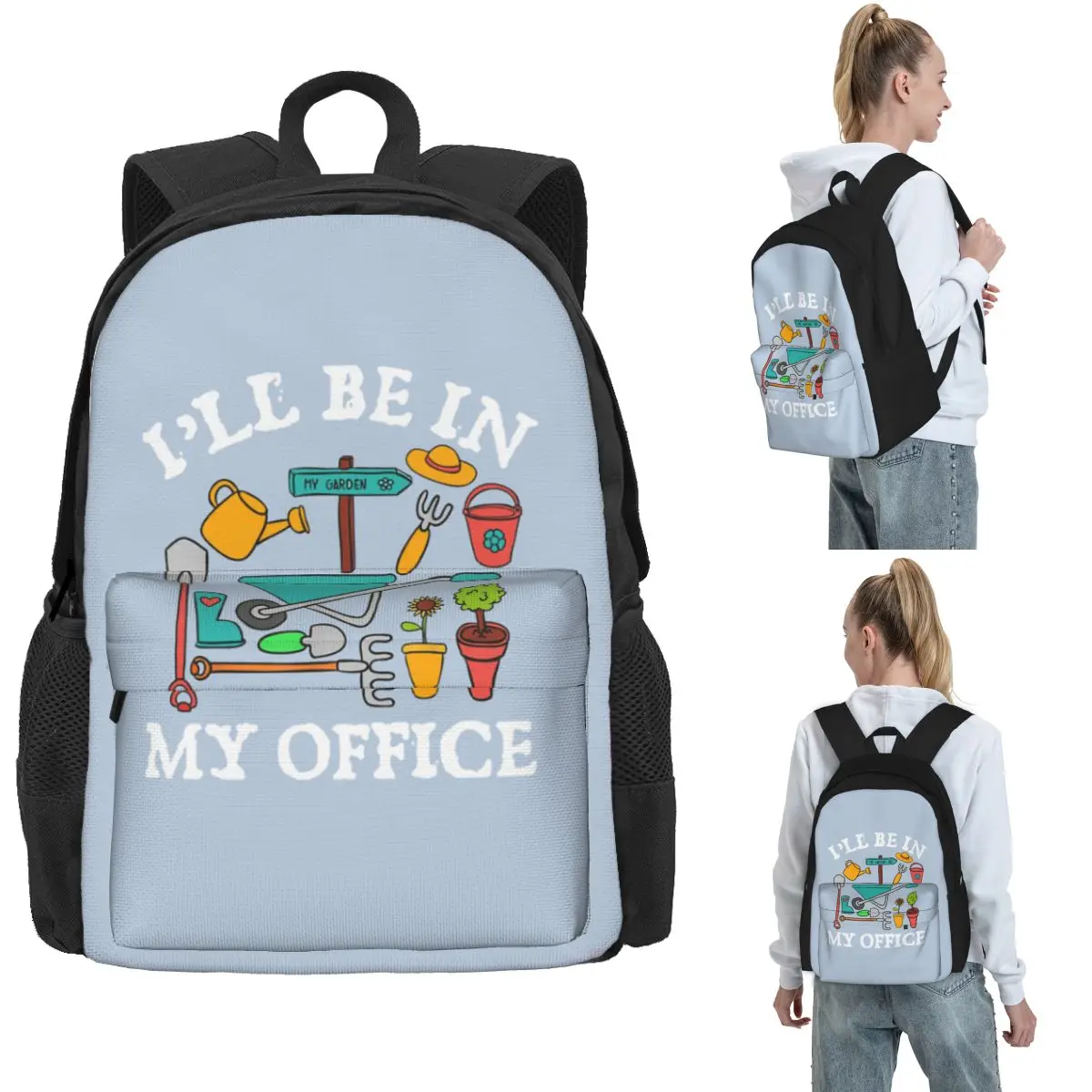 Ill Be In My Office Backpack Hot Sale Daypack Large Capacity Children BookBag School Bag Shoulder Bags for Men Women