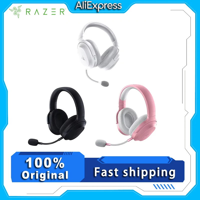 New Razer Barracuda X Wireless Gaming Mobile Headset 2022 Model - 2.4GHz Wireless + Bluetooth - Lightweight 250g - 40mm Drivers