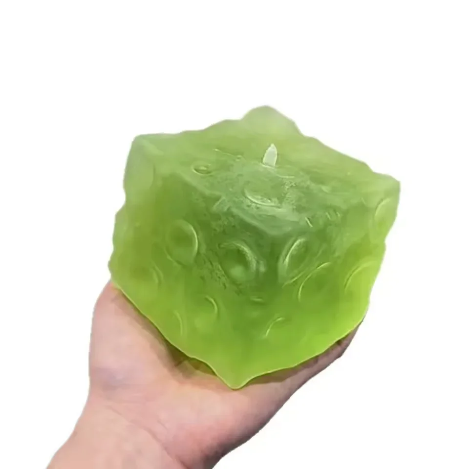 Maltose Jumbo Käse Squishy Spielzeug Langsam Rückfederndes Anti-Stress Fidget Toy Weicher Transparenter Quadratischer Würfel Anti-Stress-Spielzeug für Erwachsene – Detail 4