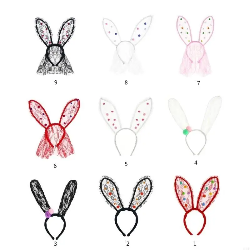 Girl Pompoms Fun Hairbands Pompoms Lace Hair Hoop for Photo Studio Photo Props