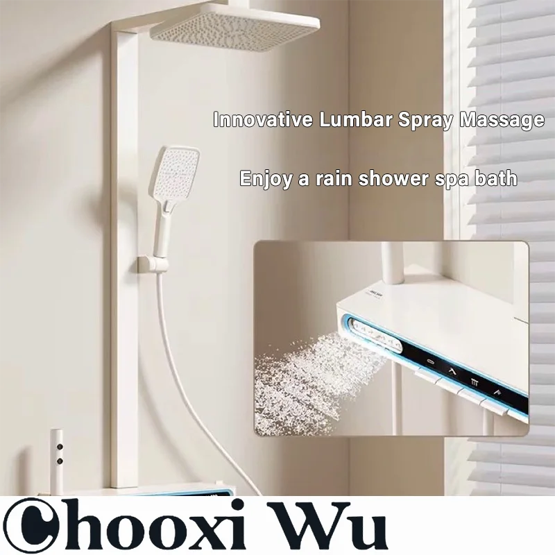 

Bathroom shower set, hot and cold dual control, intelligent digital display, multi-function water outlet