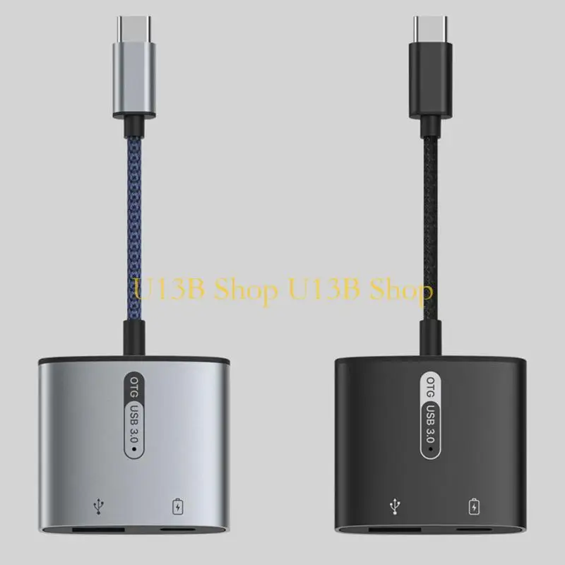 U13B متعددة الأغراض 2 في 1 النوع C Cable Cable Host Flight USB3. 0 كابل محول