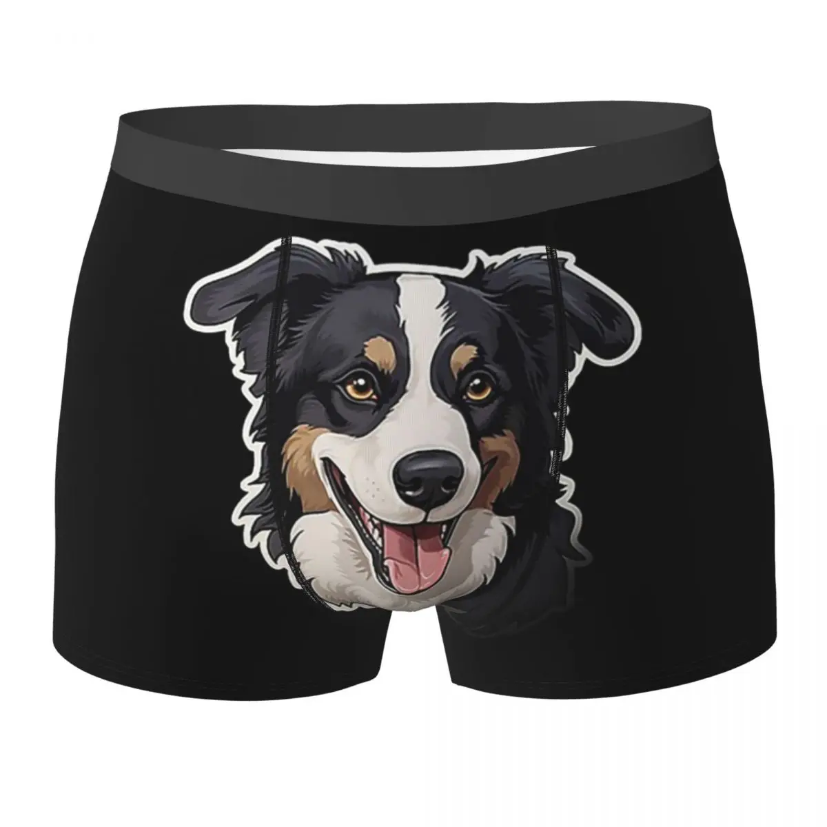 

Boxer Underpants Shorts Border Collie Panties Men Soft Underwear for Homme Man Boyfriend Gifts