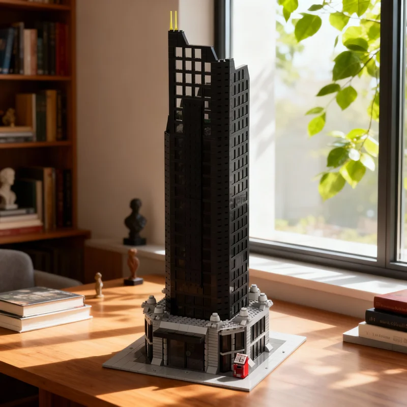 

1538pcs MOC Oscorp Tower Super Heroes Marvelled Model Building Blocks Toy Gift Creative Display Collectible Desk Premium Adult