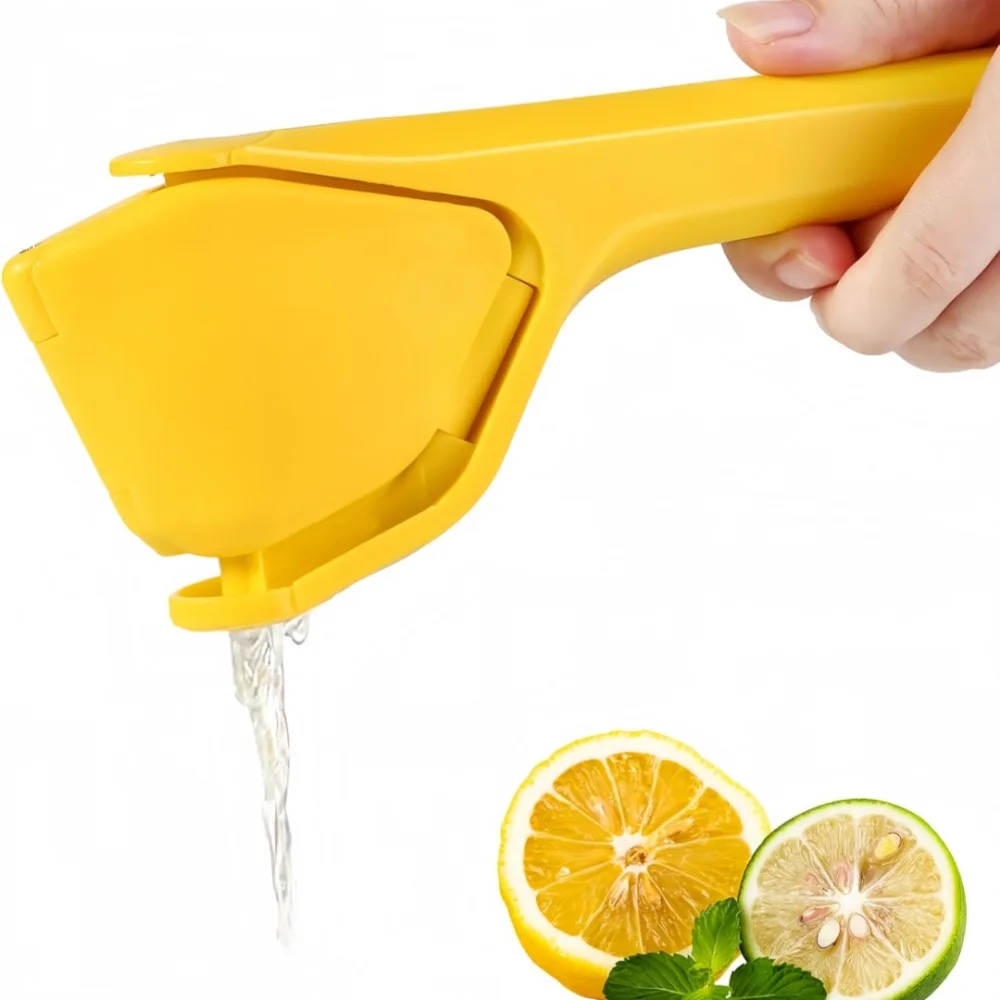 Exprimidor de limón para cocina, exprimidor de lima plano Manual sin esfuerzo, prensa Manual de cítricos para ahorrar espacio, almacenamiento, fácil de hacer jugo