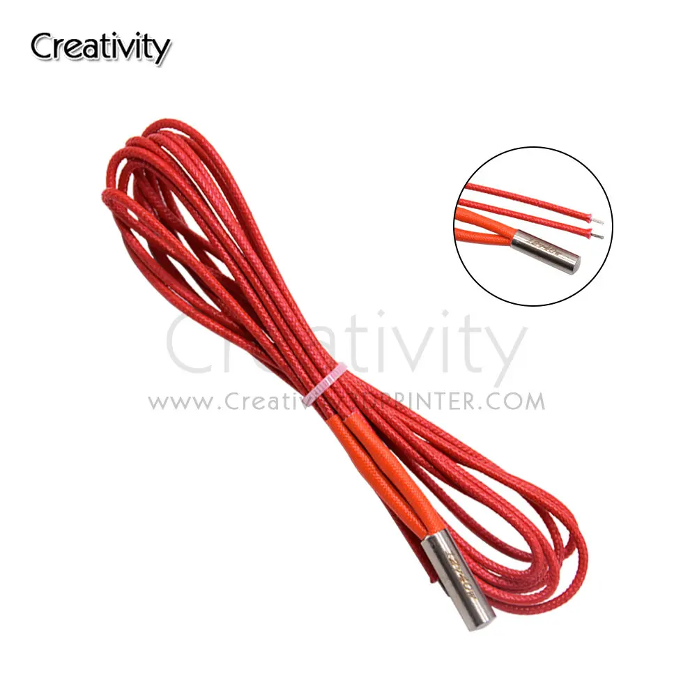 1PC 100K thermistor NTC 3950 12V/24V 40W Cartridge Heater for Cr10 cr10s Ender3V2 Ender3 Hotend kit 3dprinter parts