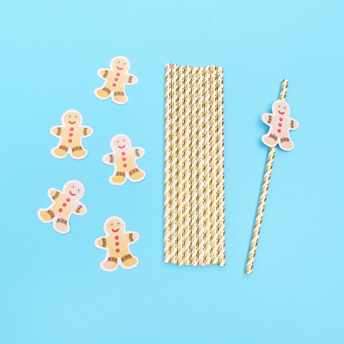 

90 Pcs Cartoon Paper Straw Reusable Straws Decorations for Drinking