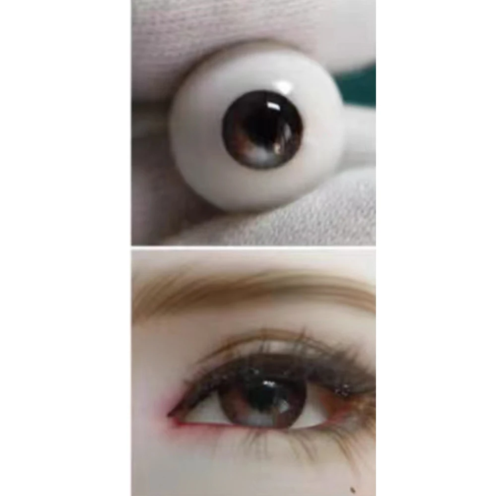 Accesorios de resina para muñeca BJD SD, hecho a mano globo ocular, 16mm, nuevo