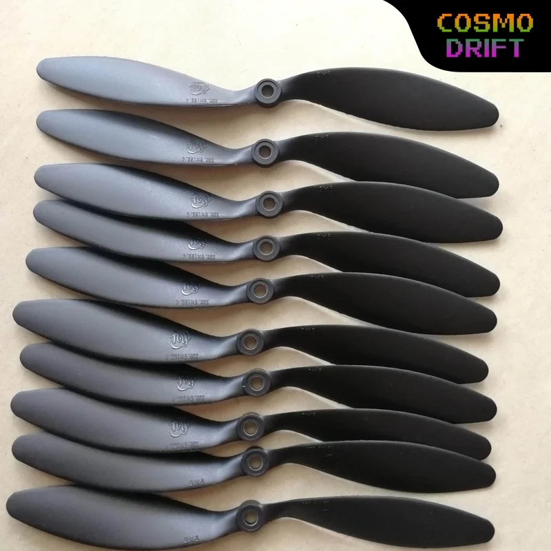 Hot Slow Speed Electric Propeller 7050 8038 8060 9047 9060 1047 1147 for RC Fixed Wing Airplane, Nylon Prop with Adapter Rings