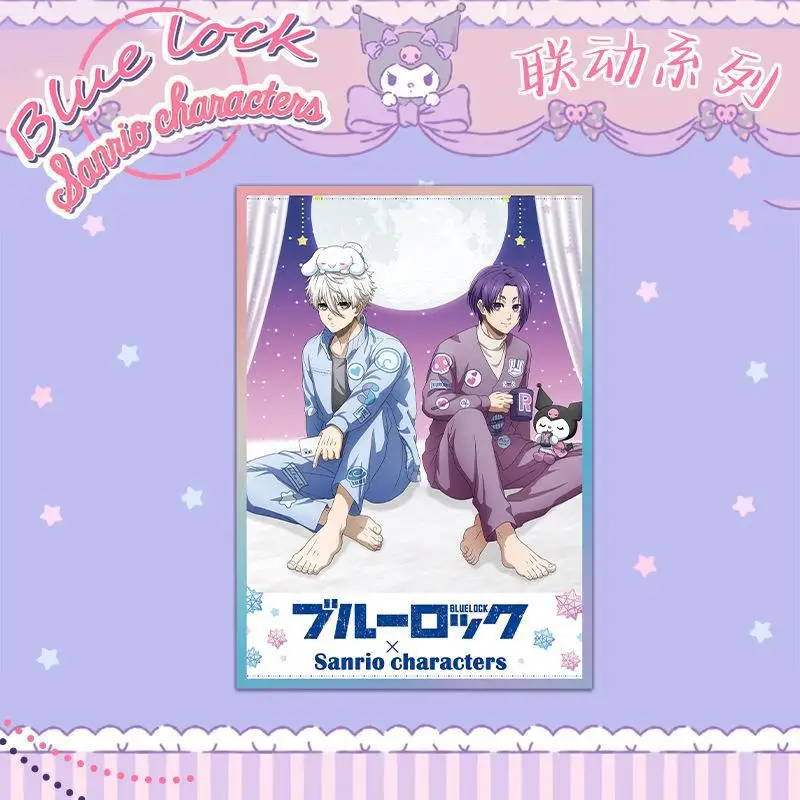 Blue Lock Sanrio Series Seishiro Nagi Cinnamoroll Peripherals Acrylic Stand Reo Mikage Kuromi Metal Badges Collectibe Nagi Toys