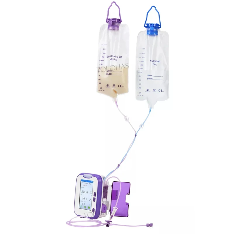 LHG5051N Portable touch screen hospital patient enteral feeding Infusion pump nutrition   for ICU