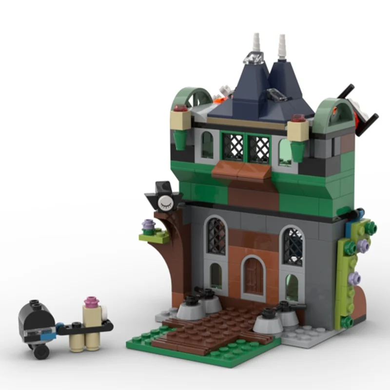 ตัวต่อ MOC บ้านผีสิง 186 ชิ้น แบบคลาสสิก ชุดตัวต่อประกอบเอง DIY ของขวัญคริสต์มาสสุดสร้างสรรค์ ของเล่นตัวต่อสำหรับเด็ก