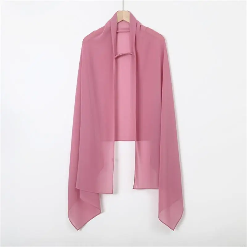 Y3NE 무슬림 Hijab 여성용 신축성 밴드 통기성 쉬폰 원단 헤드 스카프 미끄러짐을 방지하고 편안함을 보장합니다.