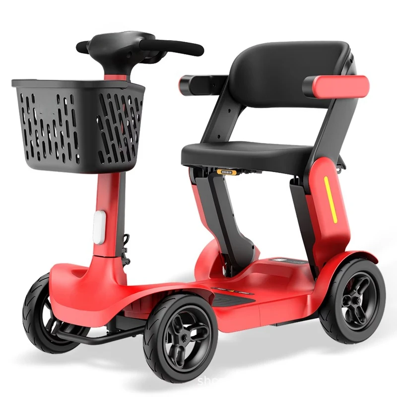 

High-end intelligent folding scooter disabled four-wheel walker