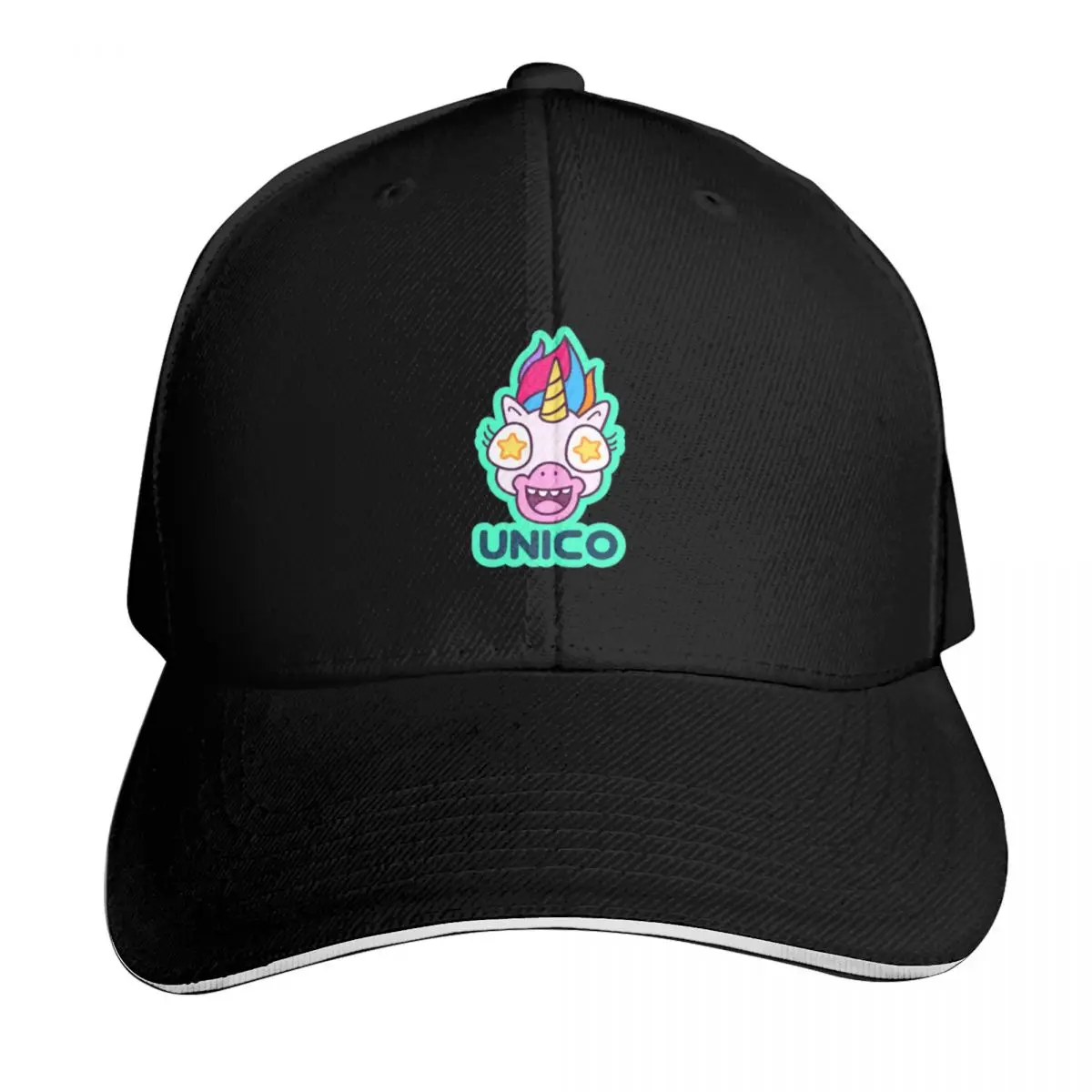 Glitchpop Unicorn Spray Baseball Cap Adjustable Buckle Closure Moisture Wicking Quick Dry Curved Brim Classic Fit