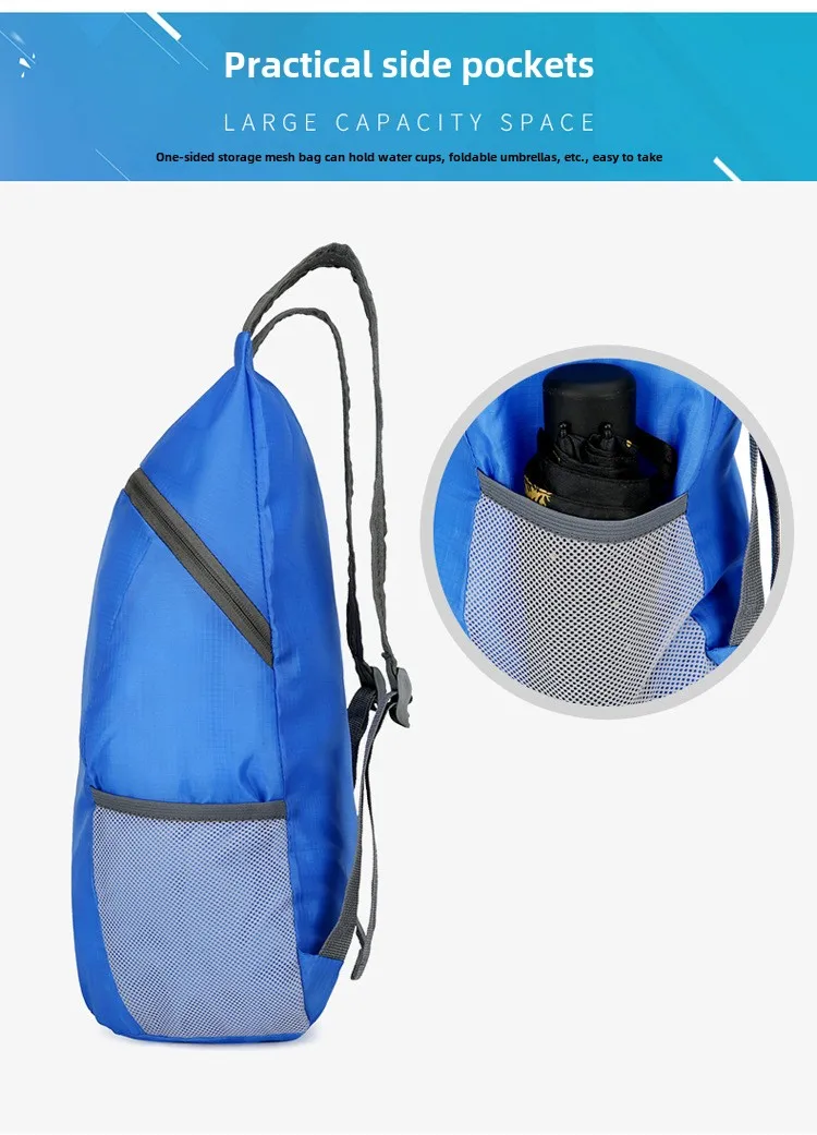 Outdoor Foldable Skin Bag, Ultra Lightweight, Portable Backpack, Men's and Women's Ultra-thin Sports Backpack Bags for Women