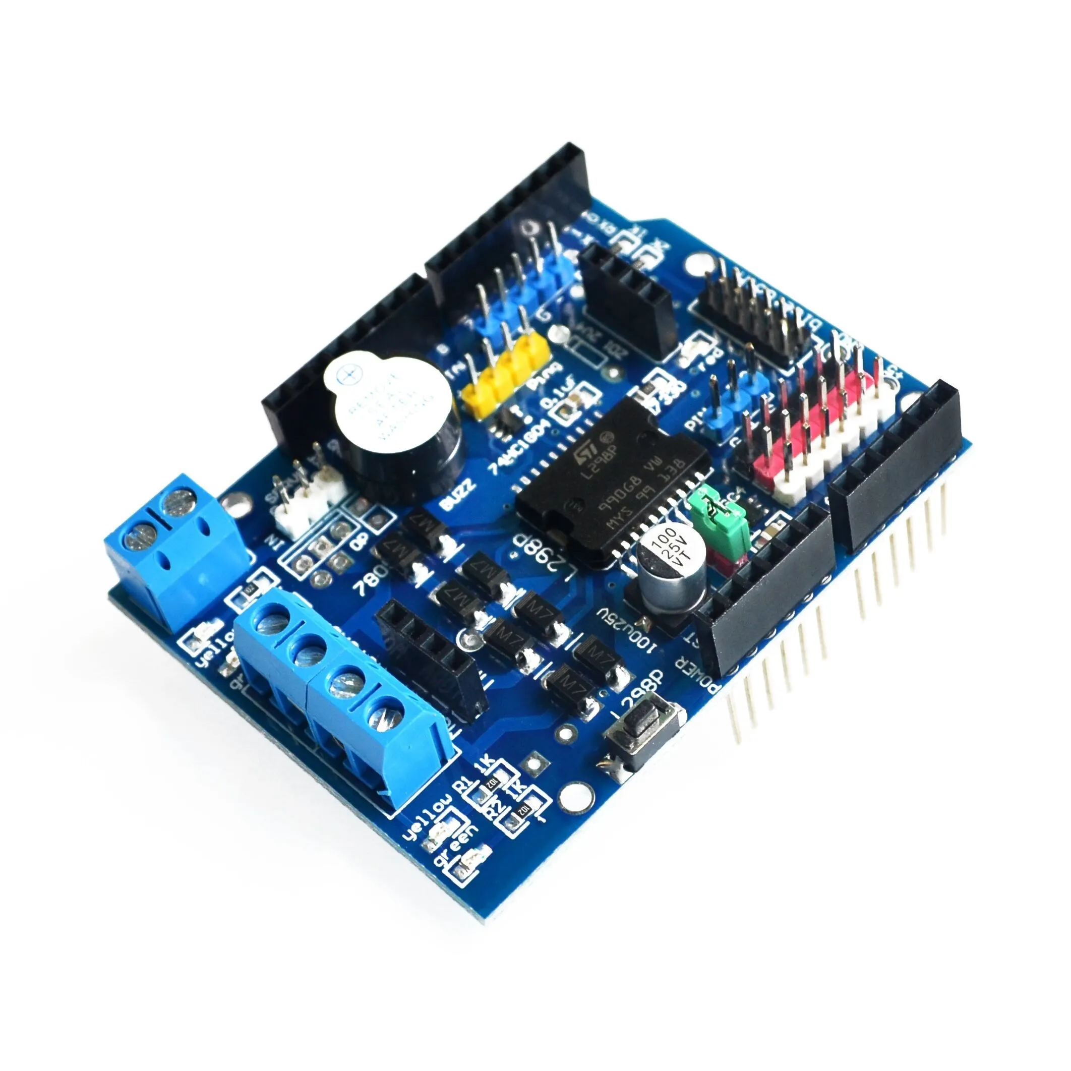 L298P PWM Speed Controller Dual High-Power H-bridge Driver ,Bluetooth Interface, L298P Motor Shield Board for Arduino