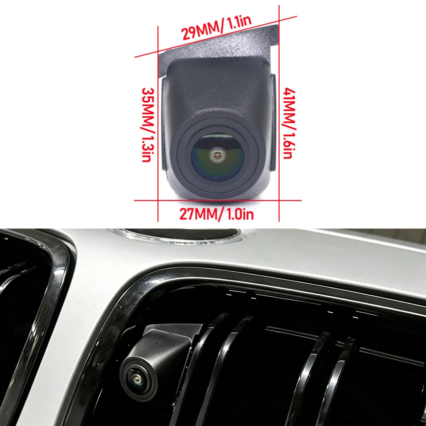 AHD Car Front View Camera Wide Angle Night Vision Front Grille Camera For BMW 3 Series F30 F31 F34 Facelift M3 F80 2012~2018