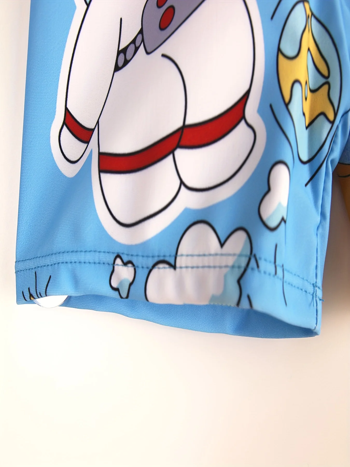 سروال سباحة سريع الجفاف للأولاد ، نمط رائد فضاء كرتوني ، شورت شاطئ بخصر مرن ، ملابس سباحة للأولاد ، عطلة صيفية