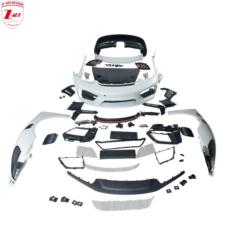 Комплект кузова Z-ART 718 GT4RS для Porsche 987.1 Facelift Body Kit для Porsche Cayman 2005-2008 до 987.2 Body Kit Комплект кузова Z-ART 718 GT4RS для Porsche 987.1 Facelift Body Kit для Porsche Cayman 2005-2008 до 987.2 Body Kit