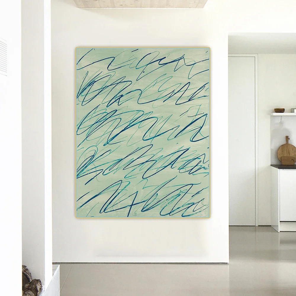 Citon Cy Twombly《Untitled》Canvas Art Oil Painting Artwork Poster Picture Wall Background Decorations Home Living Room Decor