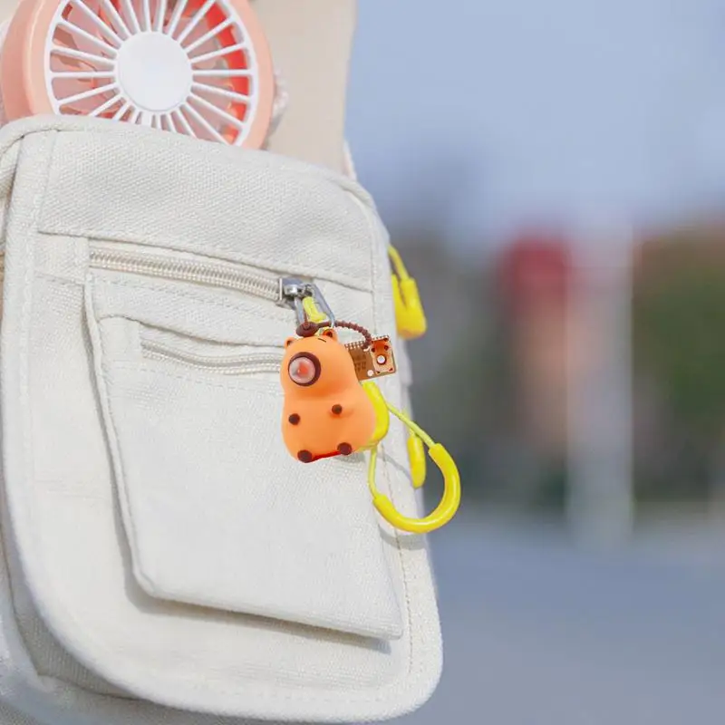 Porte-clés pendentif dessin animé Bubble Capybara, porte-clés mignon, jouet de la veille de Charleroi souligné, porte-clés pour enfants, breloque pour sac