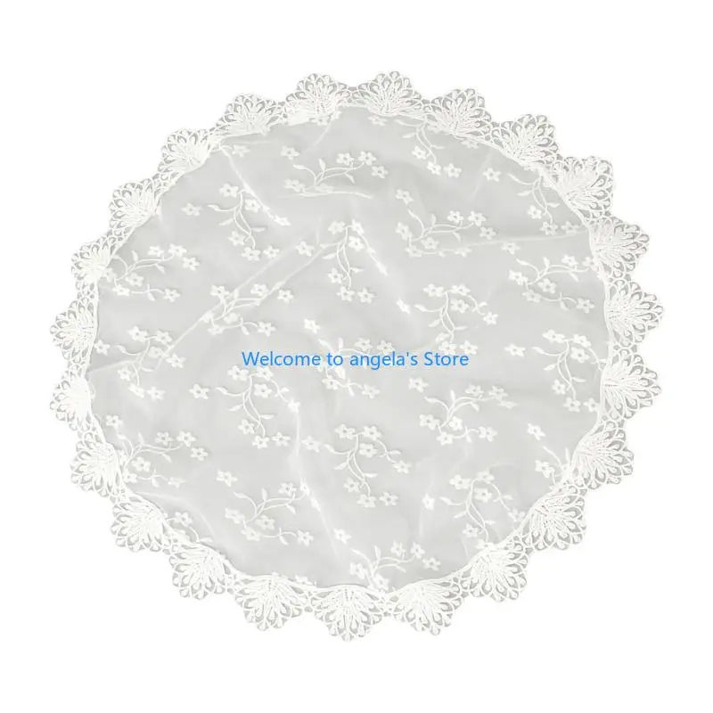 X4YC حجاب دانتيل لاتيني أغطية رأس لحفلات زفاف العروس Seethrouh غطاء رأس شفاف إكسسوار رأس للمناسبات الرسمية