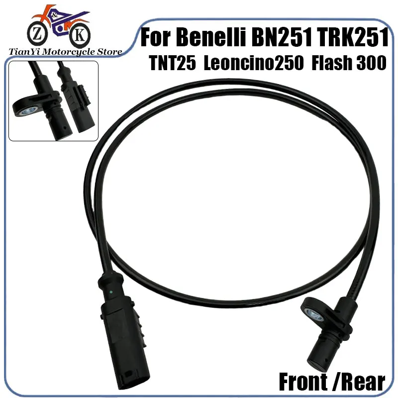 1PCS Sensor de velocidad ABS TRK251 para Benelli BN251 TNT25 Leoncino250 para QJMOTOR Flash 300 300S Sensor de rueda delantera/trasera 45710P100000
