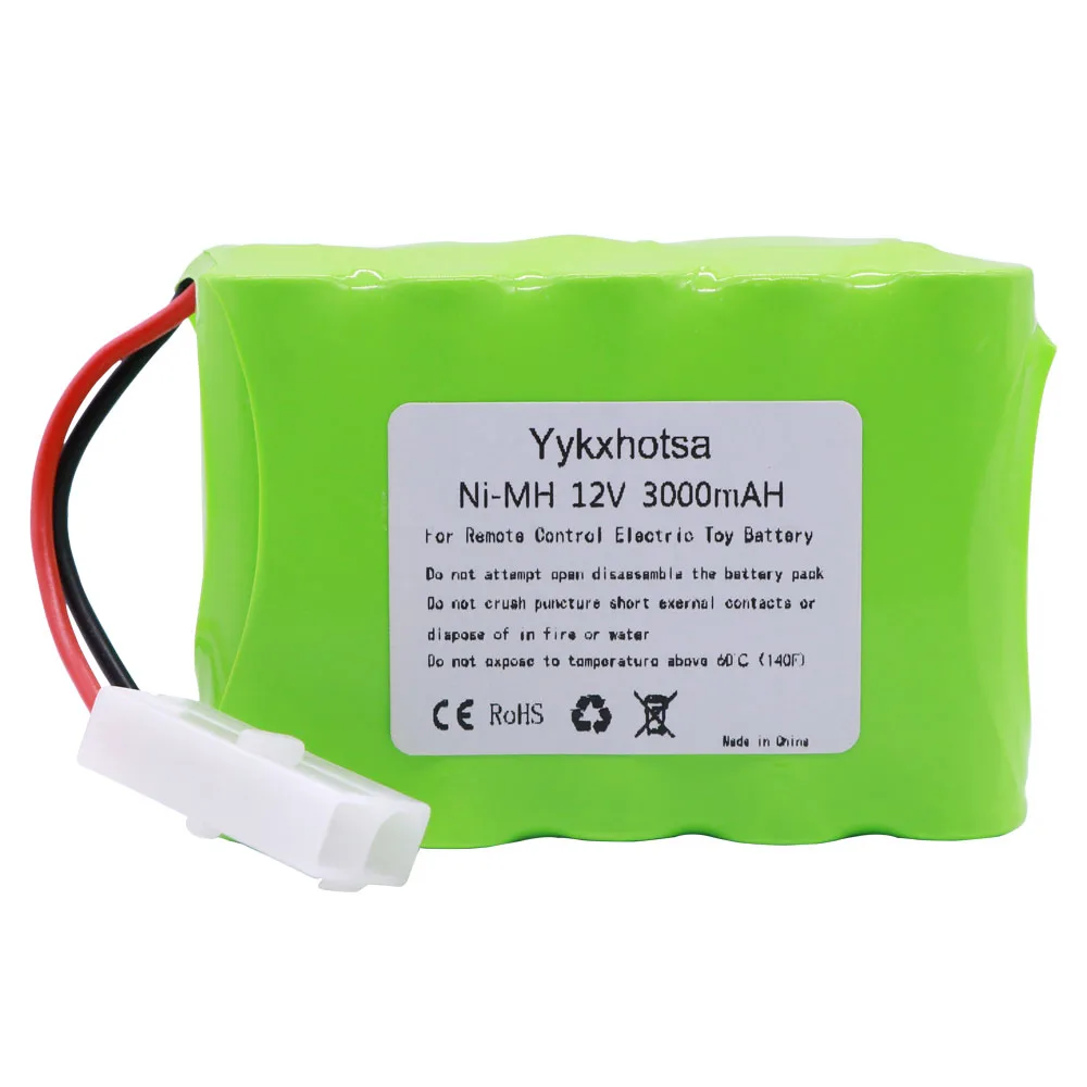 High Capacity Double-deck 12V 3000mAh NI-MH battery with USB charger 10x AA Ni-MH Battery for RC electric toy RC cars truck boat