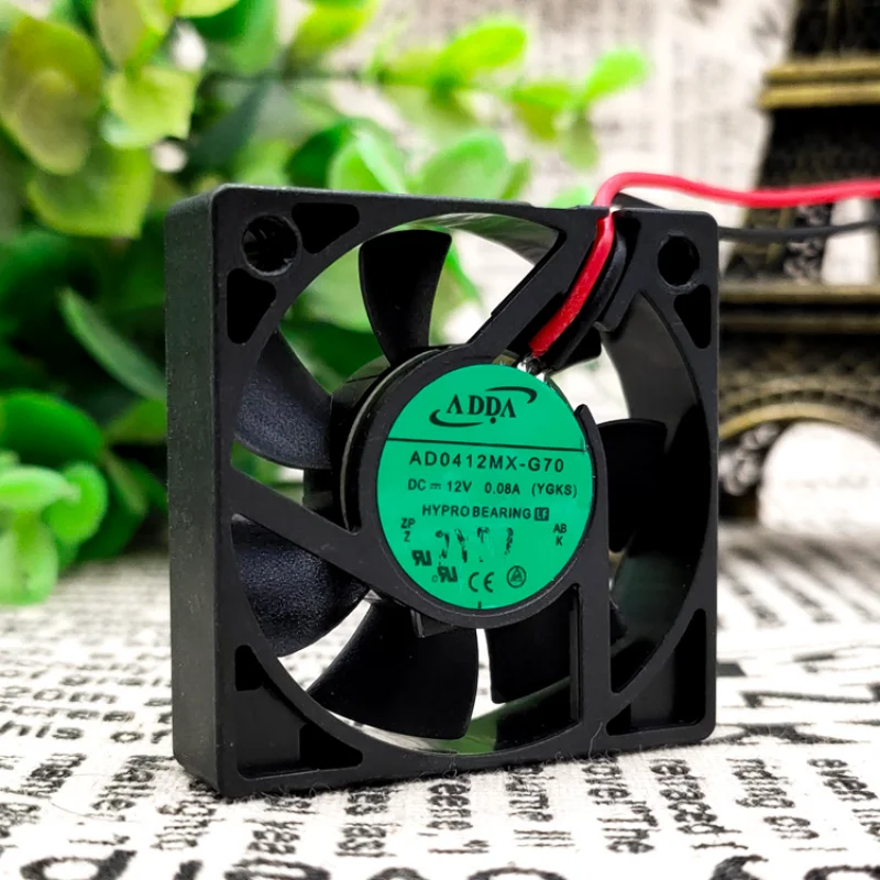 New Cooling Fan for ADDA AD0412MX-G70 DC12V 0.08A 4010 4cm hydraulic bearing silent cooling fan 2 pin