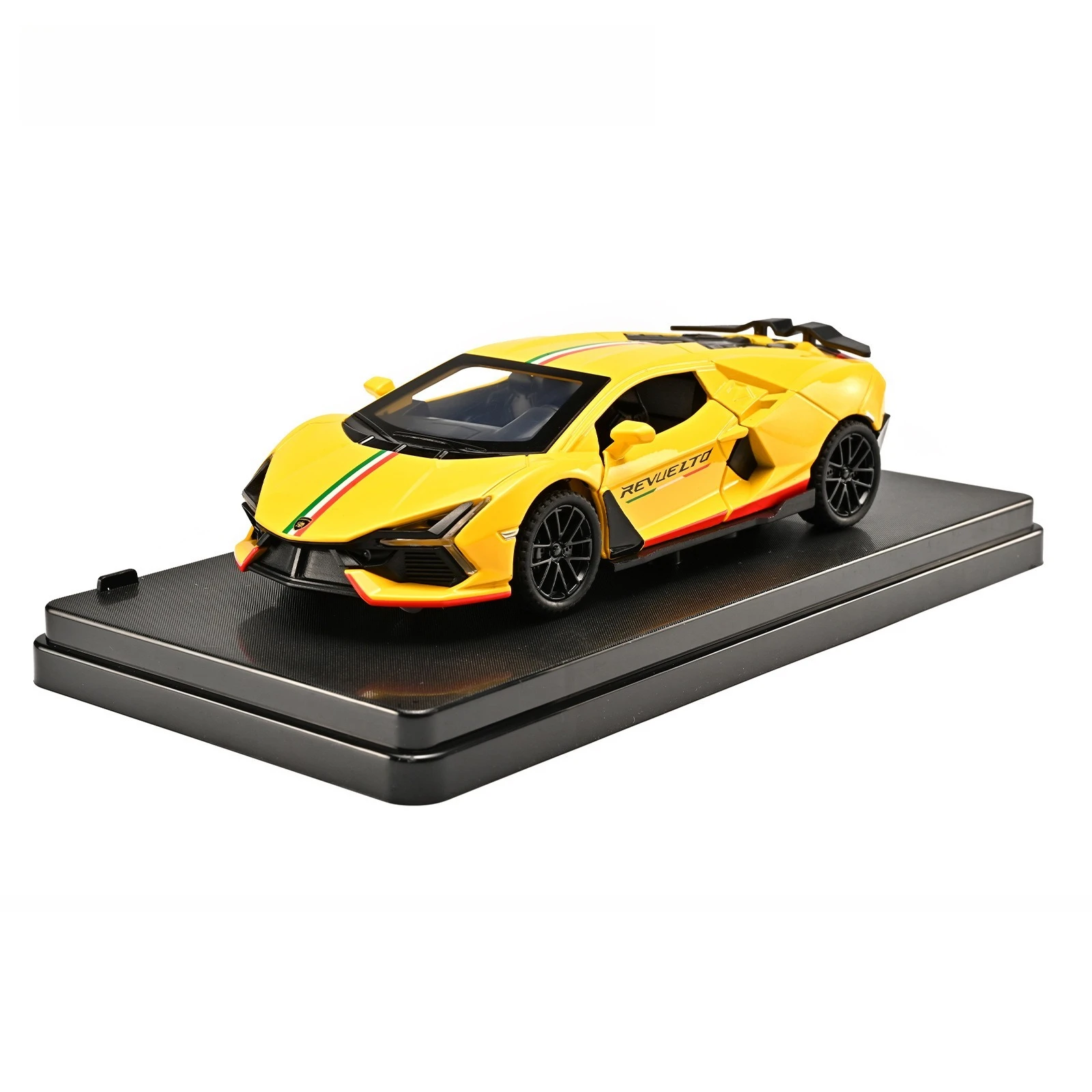 1:32 Revuelto voiture de sport Simulation moulé sous pression en alliage de métal modèle de voiture son lumière retirer Collection enfants jouet cadeaux