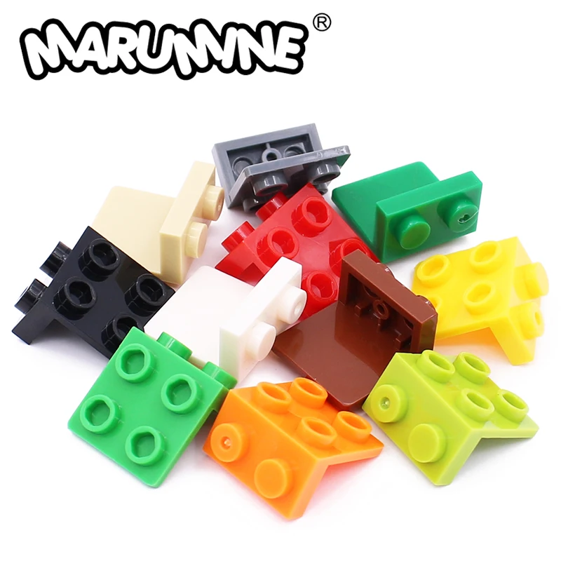 

Marumine MOC Brick Accessories Assembles Particles Bracket 1x2 2x2 60PCS Building Blocks Parts 44728 Compatible DIY Build Toy