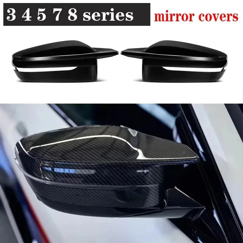 

For BMW 2 3 4 5 7 8 Serie G20 G42 G30 G38 G14 G15 G16 G22 G23 Shells Rearview Cap Carbon fiber rear view mirror case cover