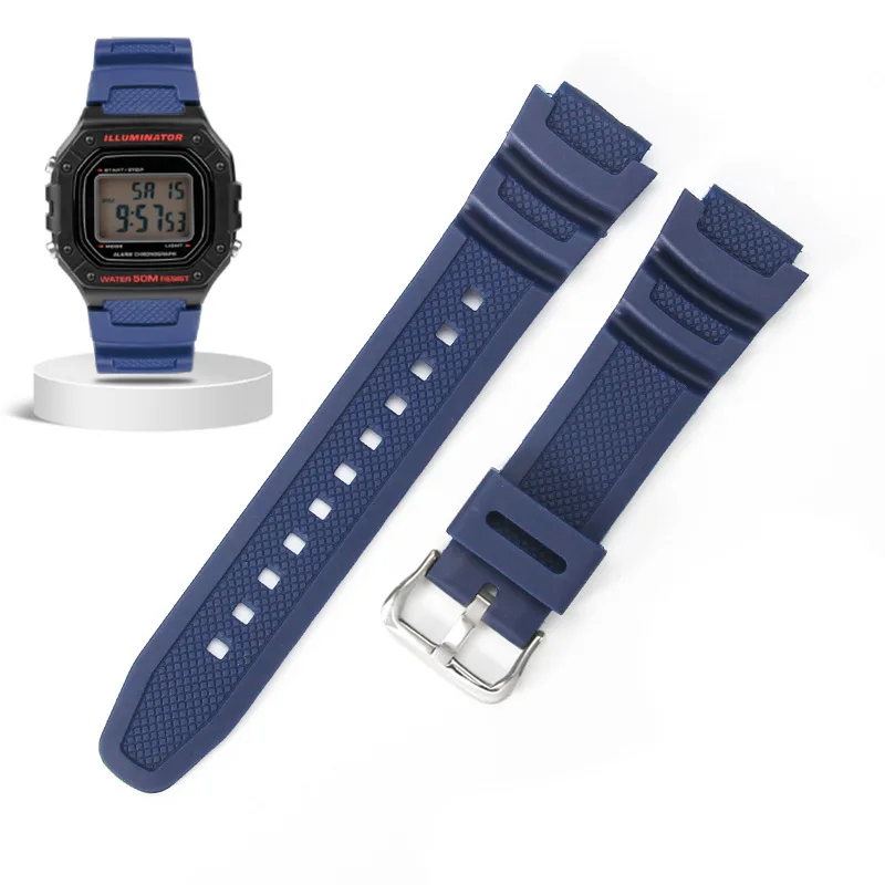 Para casio AE-1000 W-218H/s210/800h/216/210/200 AQ-S800 AEQ-110 SGW-300 F-108 MRW-200H/s300 18mm pulseira de relógio