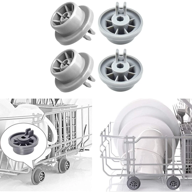 Dishwasher Lower Bottom Basket Wheels Compatible For  Neff & Siemens 165314 Dishwasher Spare Parts Lower Rollers