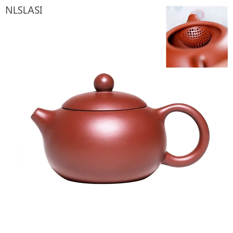 

150/180ml Authentic Yixing Purple Clay Teapot Handmade Dahongpao Xishi Kettle Custom Raw Ore Zisha Tea Set Ball Hole Filter Pot