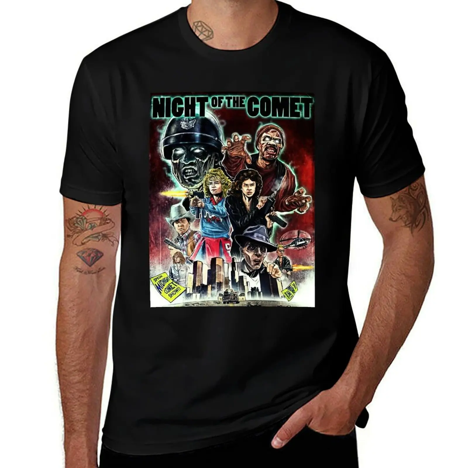 

night of the comet vintage T-Shirt plain vintage clothes T-shirts man clothing for men