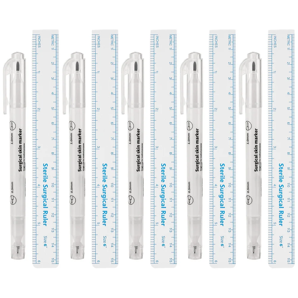 

5 компл., маркеры для татуировки бровей, двойной наконечник, маркер для кожи, инструмент для микроблейдинга, водонепроницаемая ручка для татуировки для салона, ручка для картографирования бровей