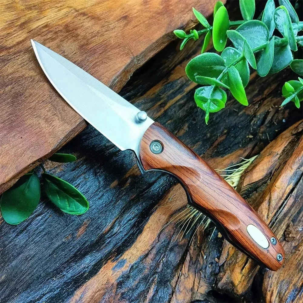 

BK 269 Тактический карманный складной нож с коробкой для охоты на открытом воздухе, военные инструменты для выживания и пешего туризма, 440C, лезвие с деревянной ручкой