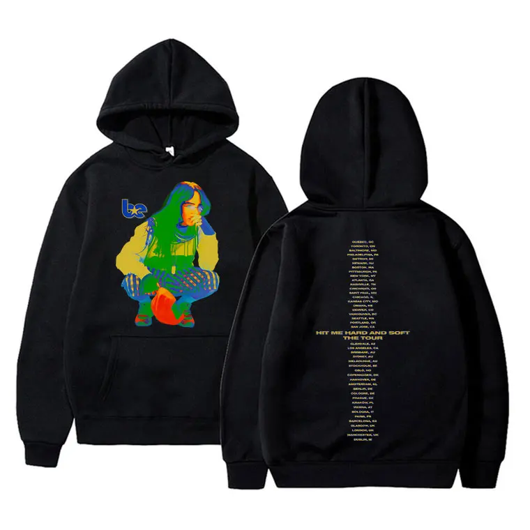 

Hit Me Hard and Soft The Tour Hoodie Men Women Clothing Fashion Popular Music Sweatshirt Unisex Casual Oversized Hooded Pullover